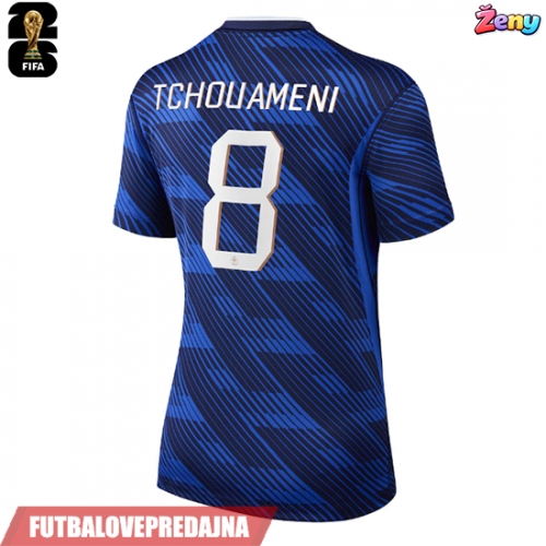 Lacne Ženy Futbalové dres Francúzsko Aurelien Tchouameni #8 MS 2026 Krátky Rukáv - Domáci